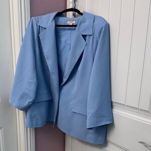 ANDREE BY UNIT Sky Blue Women's Suit Jacket